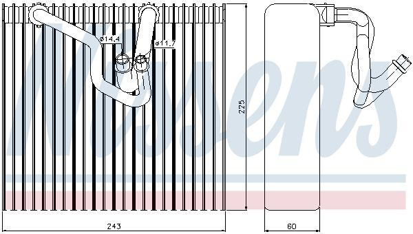 Vaporizador de aparelho de ar condicionado Nissens 92187
