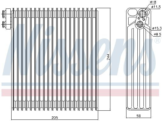 Vaporizador de aparelho de ar condicionado Nissens 92302 preço, a partir de 101,94 USD