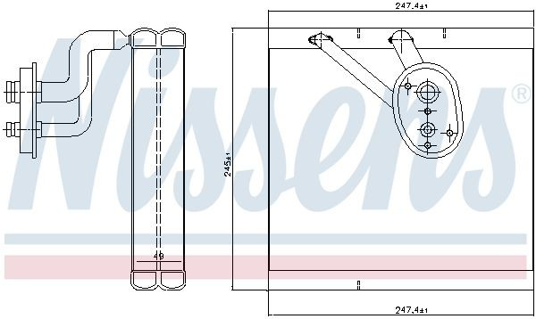 Vaporizador de aparelho de ar condicionado Volvo S60 III 224