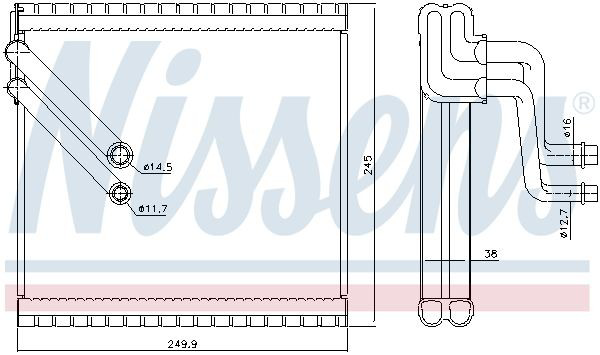 Vaporizador de aparelho de ar condicionado 5Q2820102 VAG