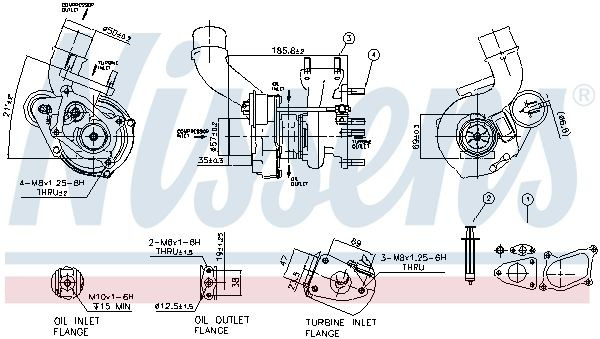 Turbina Nissens 93020 preço, a partir de 299,62 USD