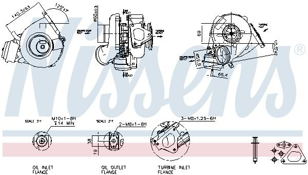 Turbina Nissens 93215 preço, a partir de 568,22 USD