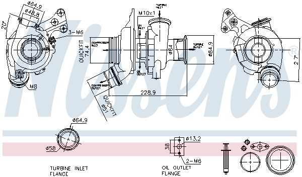 Turbina BMW 3  G20, G80, G28
