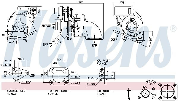 Turbina Nissens 93517 preço, a partir de 362,08 USD