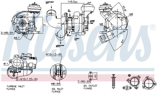Turbina Nissens 93606 preço, a partir de 229,01 USD
