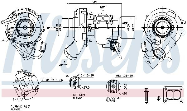 Turbina 93677 Nissens