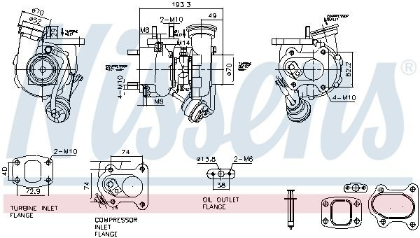 A9240962599 Mercedes Turbina