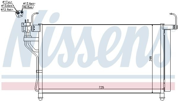 Compre 940350 Nissens Radiador de aparelho de ar condicionado
