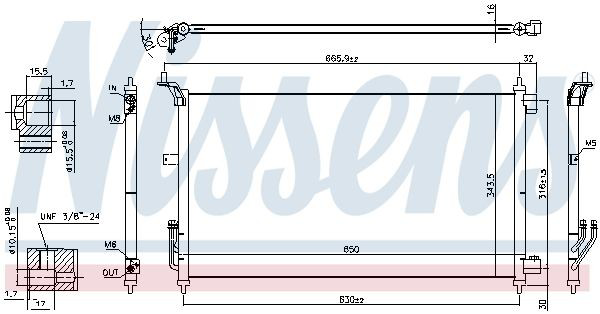 Compre Radiador de aparelho de ar condicionado Nissan Tiida 