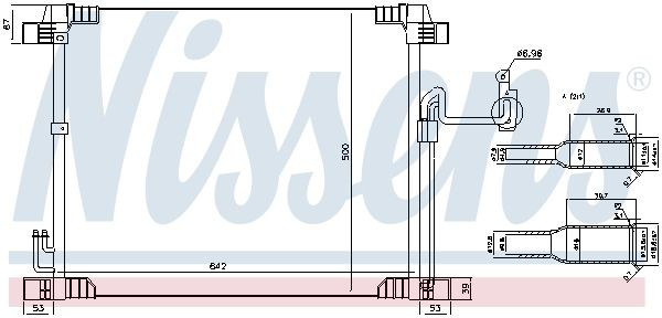 Radiador de aparelho de ar condicionado Nissens 940616 preço, a partir de 167,57 USD