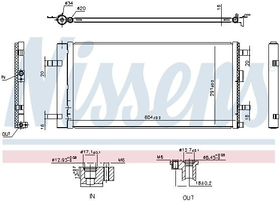 Radiador de aparelho de ar condicionado Nissens 941344 preço, a partir de 208,18 USD
