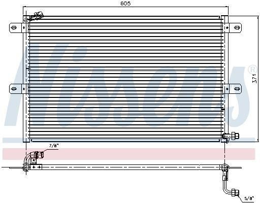 94204 Nissens Radiador de aparelho de ar condicionado