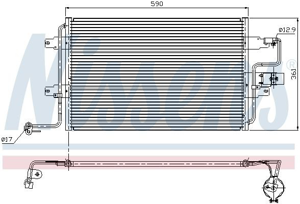 Radiador de aparelho de ar condicionado Nissens 94310 preço, a partir de 32,14 USD