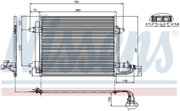 Compre 94690 Nissens Radiador de aparelho de ar condicionado