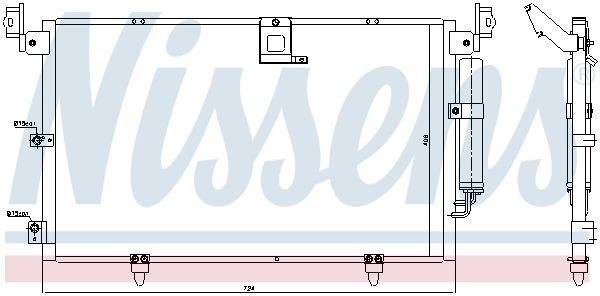  Radiador de aparelho de ar condicionado Lexus RX 300 SUV (MCU15) (2000 - 2003) 300