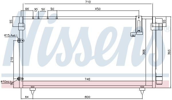 Radiador de aparelho de ar condicionado Nissens 94795 preço, a partir de 103,81 USD