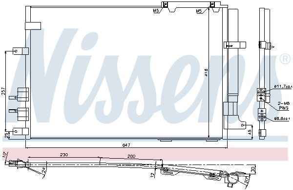 Radiador de aparelho de ar condicionado Nissens 94914 preço, a partir de 91,80 USD