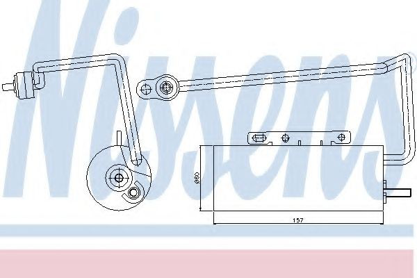 95410 Nissens Tanque de recepção do secador de aparelho de ar condicionado