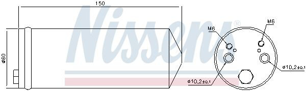 Compre 95413 Nissens Tanque de recepção do secador de aparelho de ar condicionado