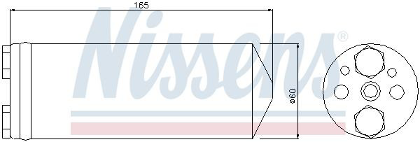 Tanque de recepção do secador de aparelho de ar condicionado Nissens 95425