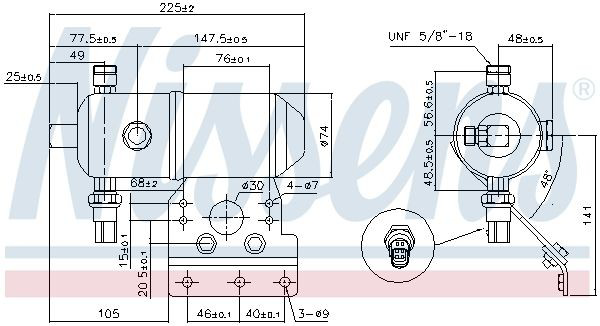 33412 NRF Tanque de recepção do secador de aparelho de ar condicionado
