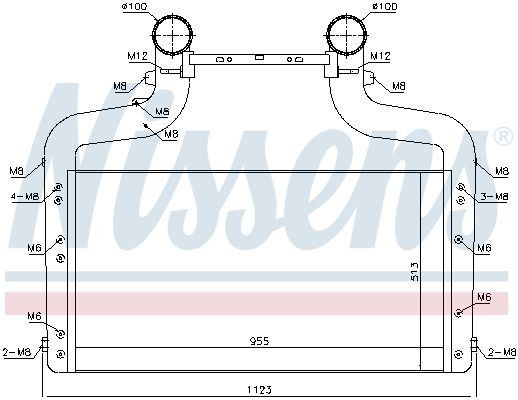 96083 Nissens Radiador de intercooler