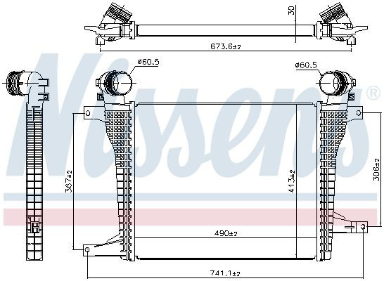 Radiador de intercooler Nissens 961124 preço, a partir de 166,74 USD