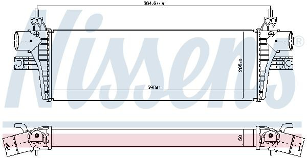 961169 Nissens Radiador de intercooler