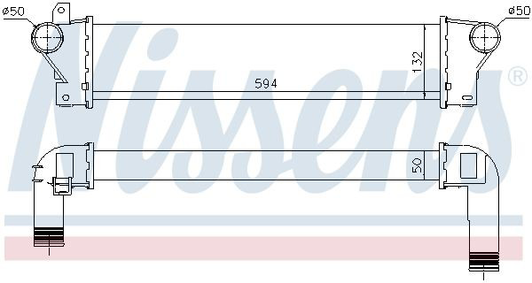 Radiador de intercooler Nissens 961425 preço, a partir de 88,69 USD