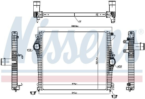Radiador de intercooler Alfa Romeo Giulia  952