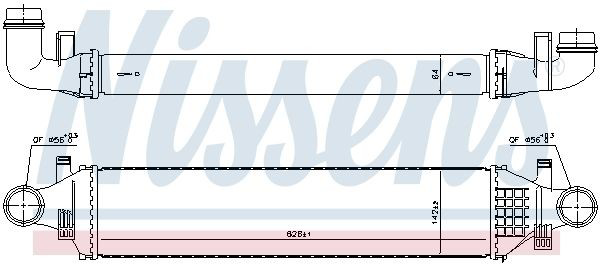 Radiador de intercooler Nissens 96334 preço, a partir de 146,98 USD