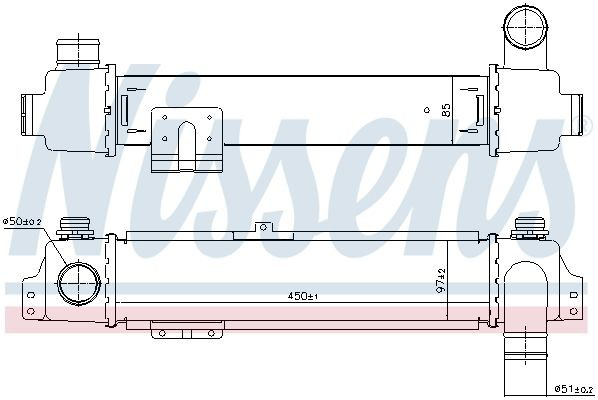 Radiador de intercooler Nissens 96384 preço, a partir de 74,62 USD