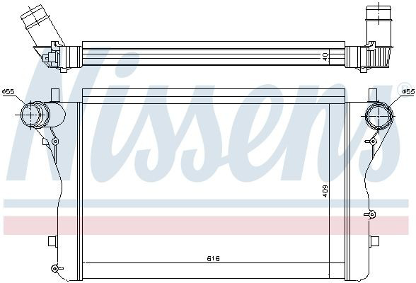Radiador de intercooler Nissens 96420 preço, a partir de 310,61 USD