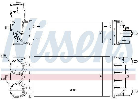 96437 Nissens Radiador de intercooler