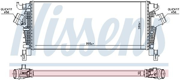 Radiador de intercooler Nissens 96454 preço, a partir de 189,52 USD