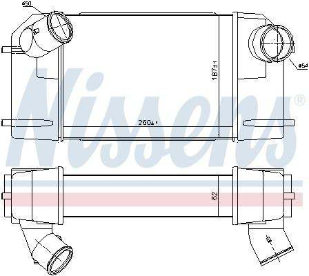 Radiador de intercooler 96489 Nissens