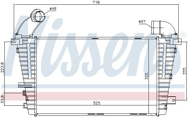 Radiador de intercooler Nissens 96590