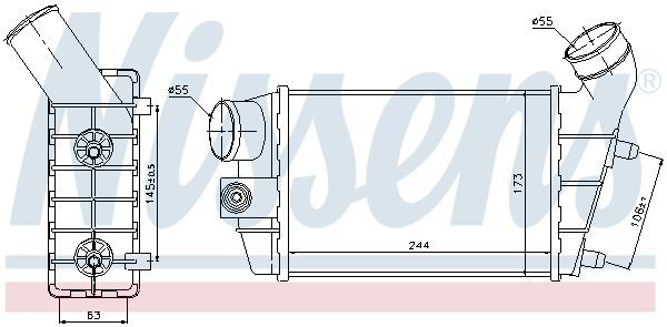 Radiador de intercooler 96698 Nissens