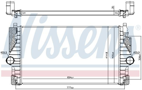 Radiador de intercooler Nissens 96755