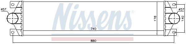Radiador de intercooler Nissens 96767