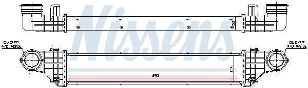 96786 Nissens Radiador de intercooler