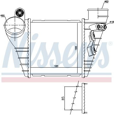 Radiador de intercooler Nissens 96847