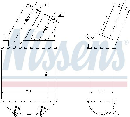 Radiador de intercooler Nissens 96855