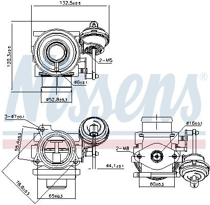 Compre 98225 Nissens Válvula EGR de recirculação dos gases