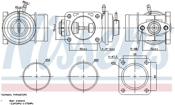 Compre 19063 Kamoka Válvula EGR de recirculação dos gases