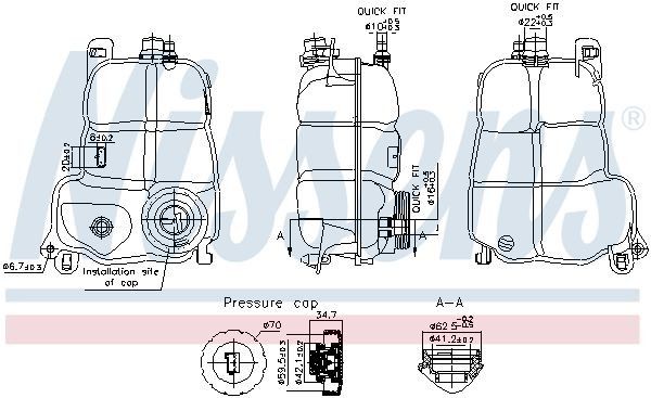 Tanque de expansão do sistema de esfriamento Mercedes A  V177