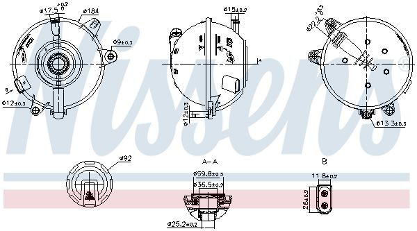 Tanque de expansão do sistema de esfriamento CRT257000S Mahle Original