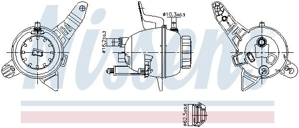 Tanque de expansão do sistema de esfriamento para Mercedes S  W223