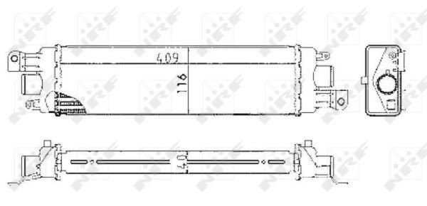 Radiador de intercooler para Fiat Palio  178DX