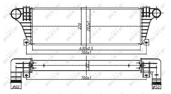 Radiador de intercooler NRF 30097 preço, a partir de 122,99 USD